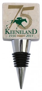 Keeneland 75th Anniversary Marble Bottle stopper by Classic Legacy