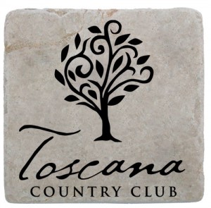 Toscana Country Club Marble Coaster by Classic Legacy Toscana Country Club Marble Coaster by Classic Legacy