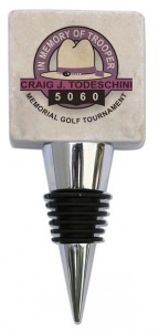 Custom Marble Bottle Stopper for the Todeschini Memorial Golf Tournament Custom Marble Bottle Stopper for the Todeschini Memorial Golf Tournament