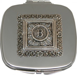 Purse Mirror with Initial by Classic Legacy