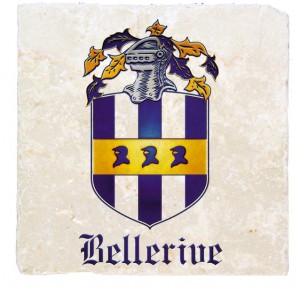Bellerive Custom Marble Coaster by Classic Legacy Bellerive Custom Marble Coaster by Classic Legacy