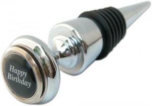 Wine Bottle Stopper Happy Birthday Quote by Classic Legacy
