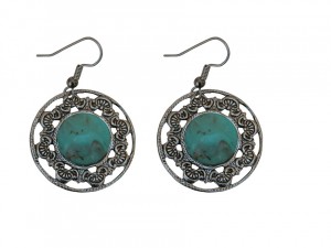 Earrings Turquoise and Silver by Classic Legacy