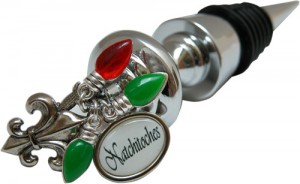 nalized Custom Christmas Bottle stopper Natchitoches, LA designed by Classic Legacy