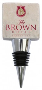 Custom Marble Bottle stopper The Brown Hotel designed by Classic Legacy