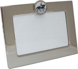 Photo Frame with Equestrian Dressage Theme Designed by Classic Legacy custom gifts.