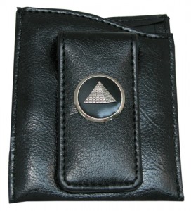Faux Leather Money Clip Designed for Luxor Casino by Classic Legacy 