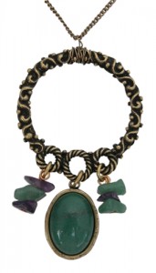 Necklace with Amethyst and Aventurine by  Classic Legacy
