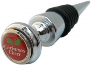 Wine Bottle Stopper Christmas Cheer by Classic Legacy