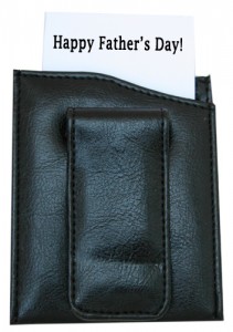 Faux Leather Money Clip Happy Father's Day