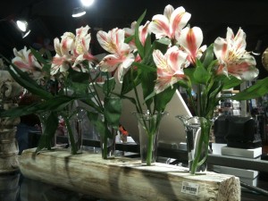 Flowers for the new Classic Legacy wooden/glass centerpiece.