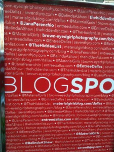 The DMC set aside a special spot for bloggers!