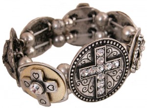 The Classic Legacy Bracelet with 7 Different Crosses is a best seller.