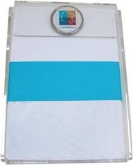 Custom Notepad with Turquoise Ribbon designed by Classic Legacy