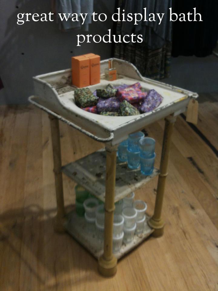 Sink Display for Bath Products Sighted by @classiclegacy