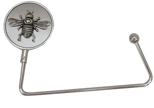 Purse Hanger with Silver Bee Designed by Classic Legacy