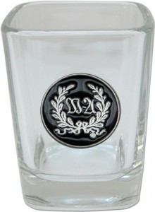 Shot Glass with medallion designed by Classic Legacy