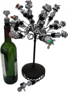 Metal Flower Stand used to display Classic Legacy Wine Bottle Stoppers