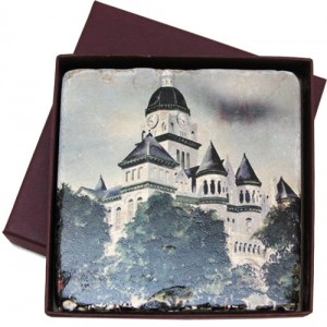 Marble Coaster with Jasper County Courthouse / Classic Legacy 