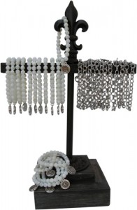 Classic Legacy Bracelet Display Wrought Iron and Wood