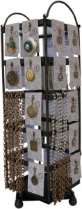 Wrought Iron Rotating  Classic Legacy Necklace Display Vintage Inspired