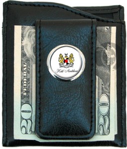 Money Clip Faux Leather with Hotel Monteleone Crest designed by Classic Legacy