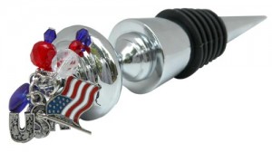 Wine Bottle stopper USA theme designed by Classic Legacy