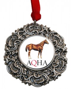 Christmas Ornament with AQHA medallion
