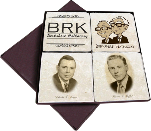 Marble Coasters Set 4 Berkshire Hathaway for special event