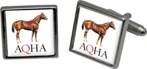 Cuff Links with Custom AQHA logo