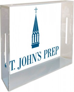 Lucite Tray with St. John's Prep Logo