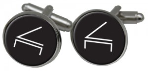 Round Custom Cuff Links with Cliburn Logo