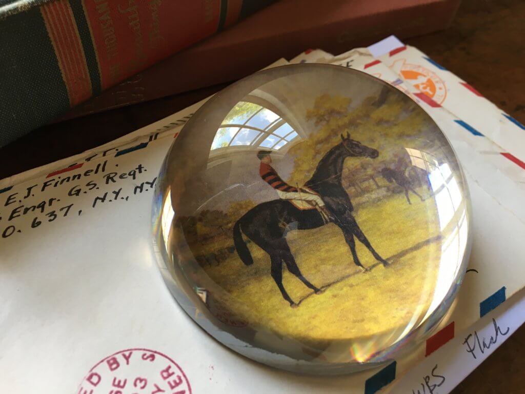 Horse Race Gifts Domed Paperweight