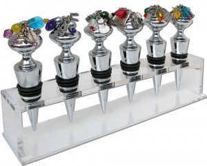Classic Legacy offers one hole, six hole, and eighteen hole acrylic displays for wine bottle stoppers.