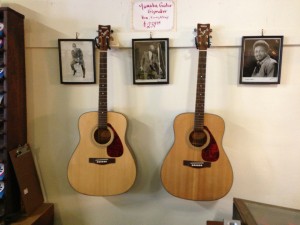 Guitars displayed at A. Schwab