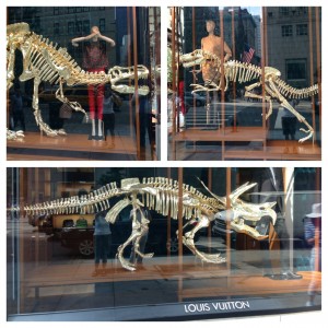 Dinosaur Window Display Louis Vuitton