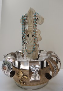 Bucket Bracelet & Fleur with Necklaces