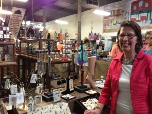 Catherine with Classic Legacy jewelry at  A.Schwab Memphis