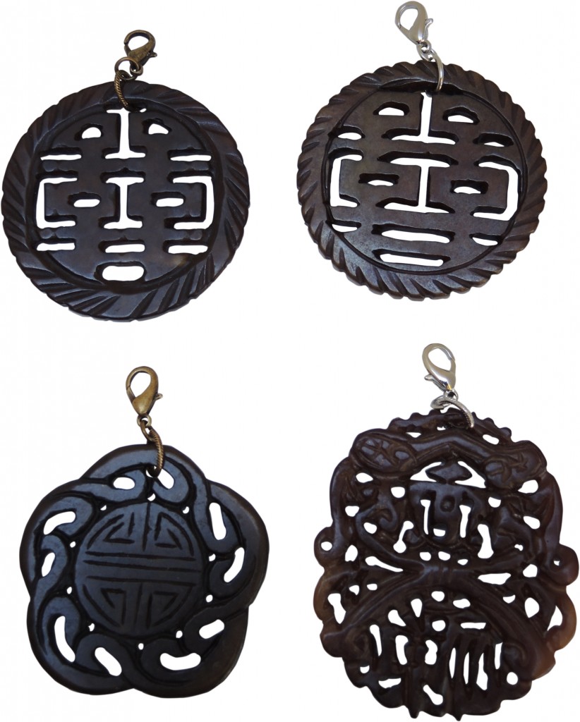 Chinese Enhancers Carved Hsiu Jade