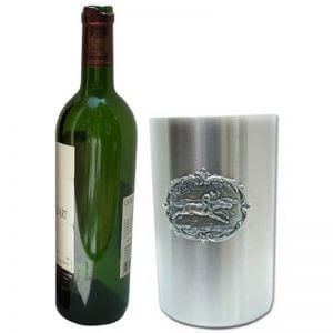 Classic Legacy Wine Cooler Racehorse theme with Bottle 