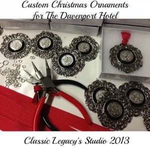 Davenport Christmas ornaments being made