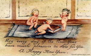 Happy New Year Quotes and Vintage Image