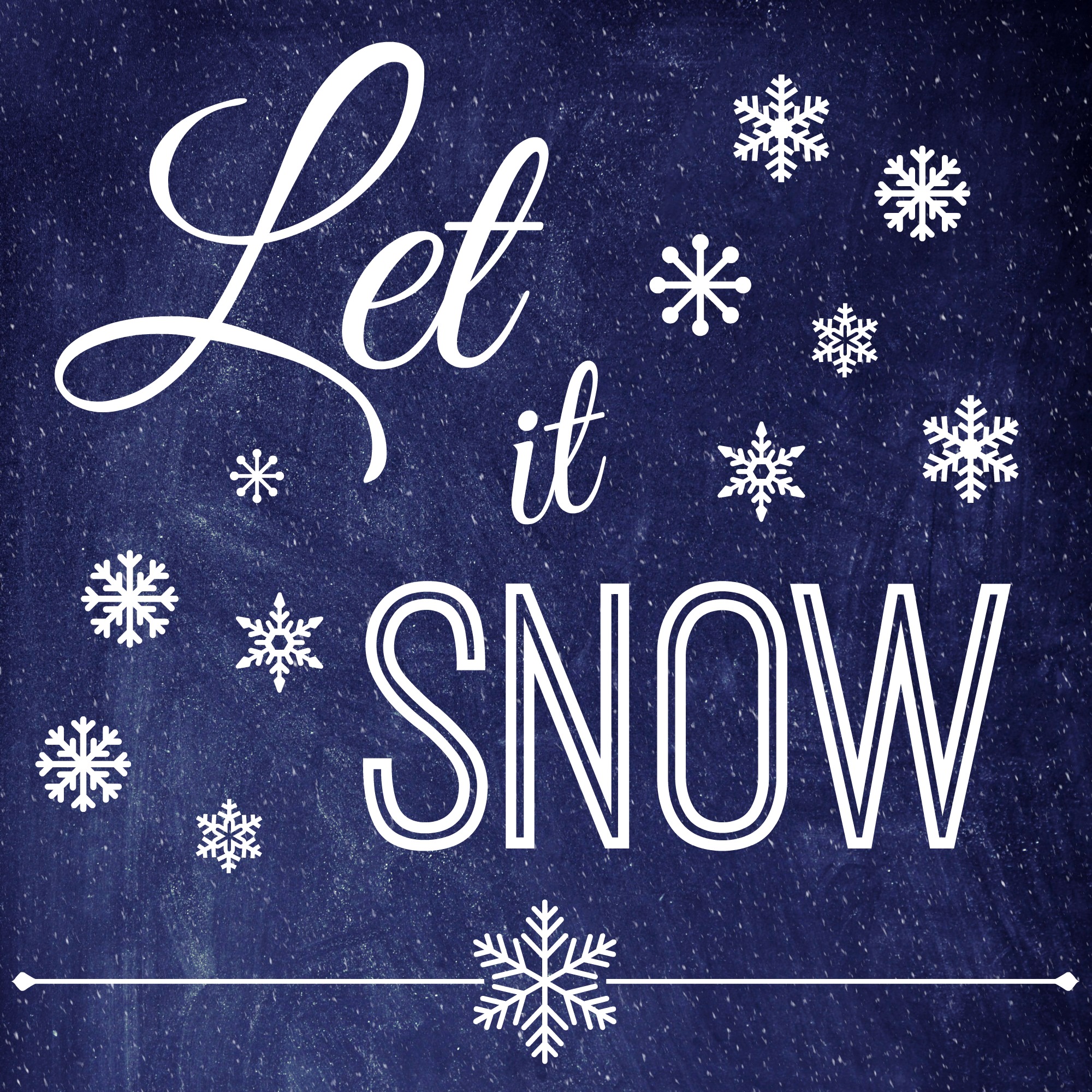 Holiday Quote Images Let it Snow