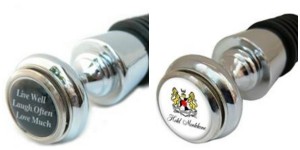 Bottle Stoppers with Quotes and custom image