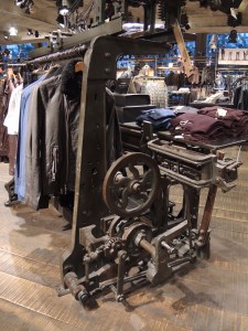 Machinery Display at All Saints Store in Las Vegas