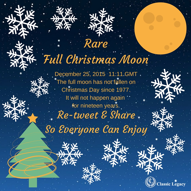 Full Christmas Moon Dec 25 2015