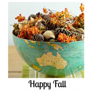Happy Fall Globe