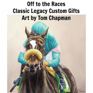 Click on this photo and you will be taken to Instagram. Click on this image again and enjoy...."My Old Kentucky Home" being played and a view of even more race horse theme gifts.