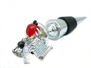 Wine bottle stopper with Law Theme