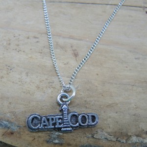Thin Silver Necklace with Cape Cod charm